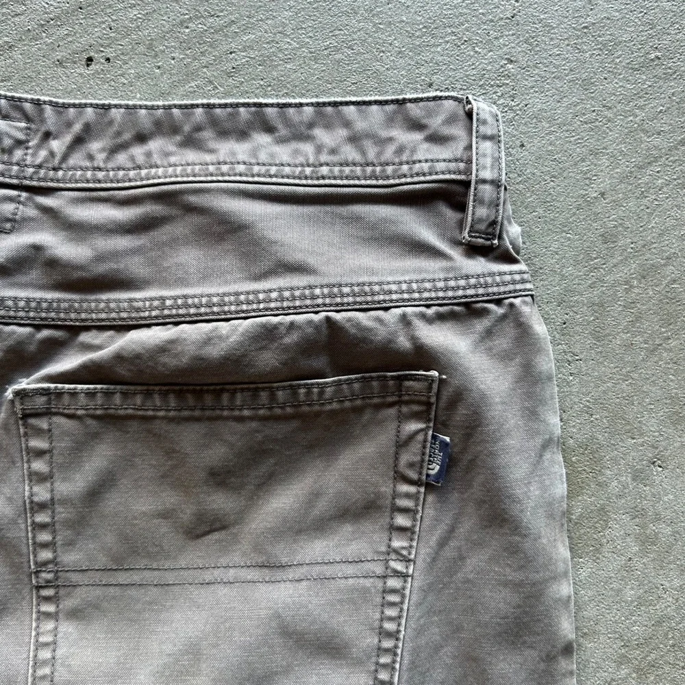 Vintage The North Face Pants Mens 34 Gray Heavyweight Canvas Hiking Distressed
